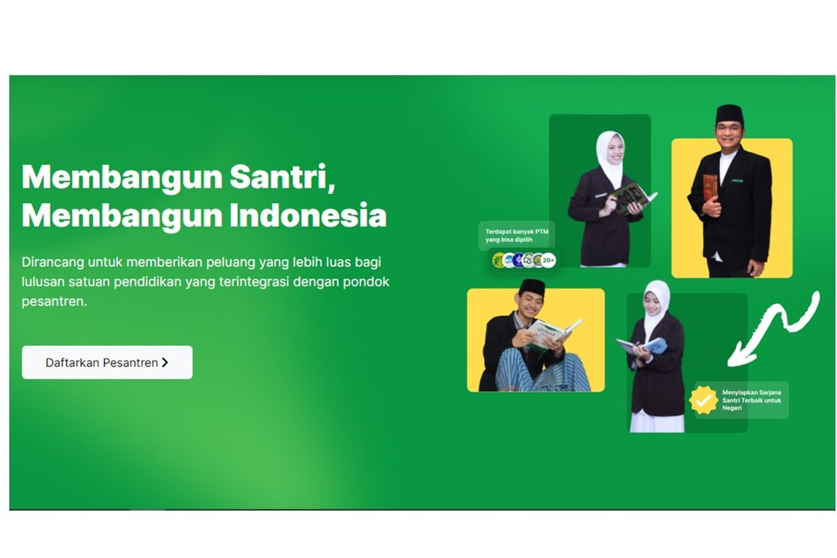 Pendaftaran beasiswa santri 2023 resmi dibuka pada 3-13 Juli 2023
