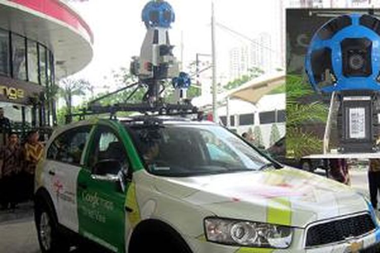 Mobil Google Street View yang merekam kota-kota di Indonesia.