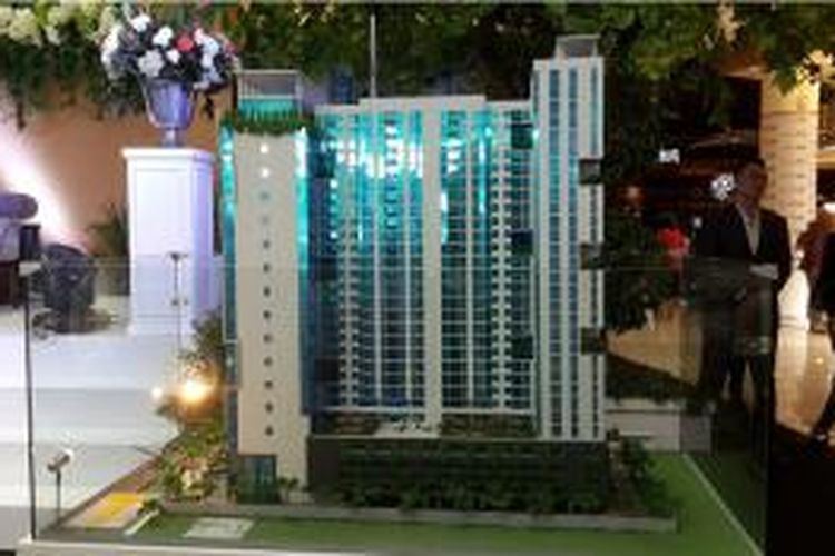 Maket Roseville SOHO & Suites milik Grup Aldebaran, di BSD City, Tangerang Selatan, Banten.