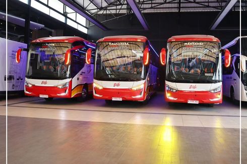 PO Vido Trans Nusa Pamerkan 3 Unit Bus Baru Rakitan Laksana