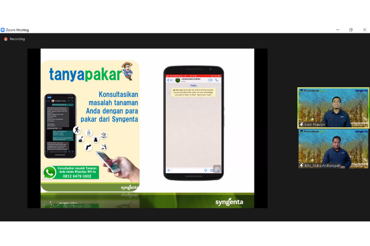 Program Tanya Pakar dari Syngenta untuk para petani. 