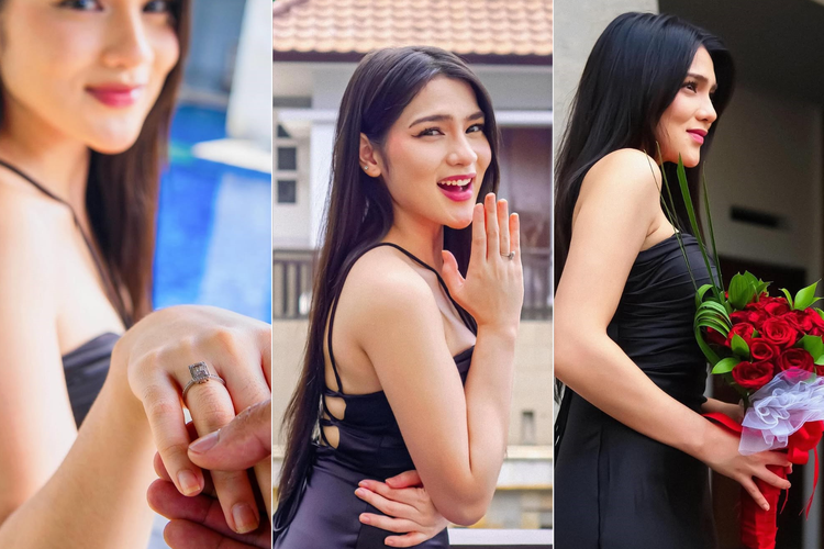 Foto bernuansa lamaran yang diunggah Davina Karamoy di Instagram pribadinya, Minggu (1/6/2025).