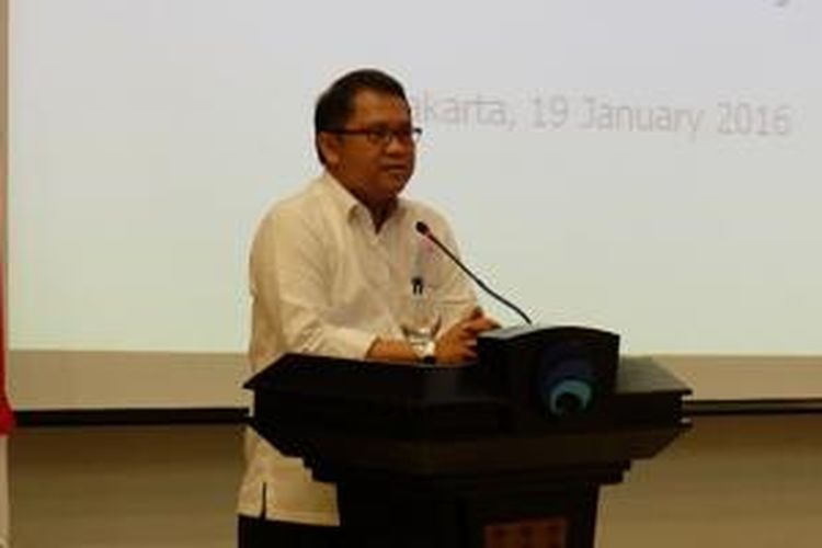 Menkominfo Rudiantara saat menutup?Diskusi Digital Policy at the Start of 2016