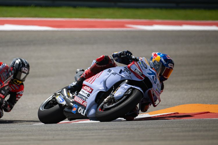 Alex Marquez saat berlaga pada MotoGP Amerika 2024