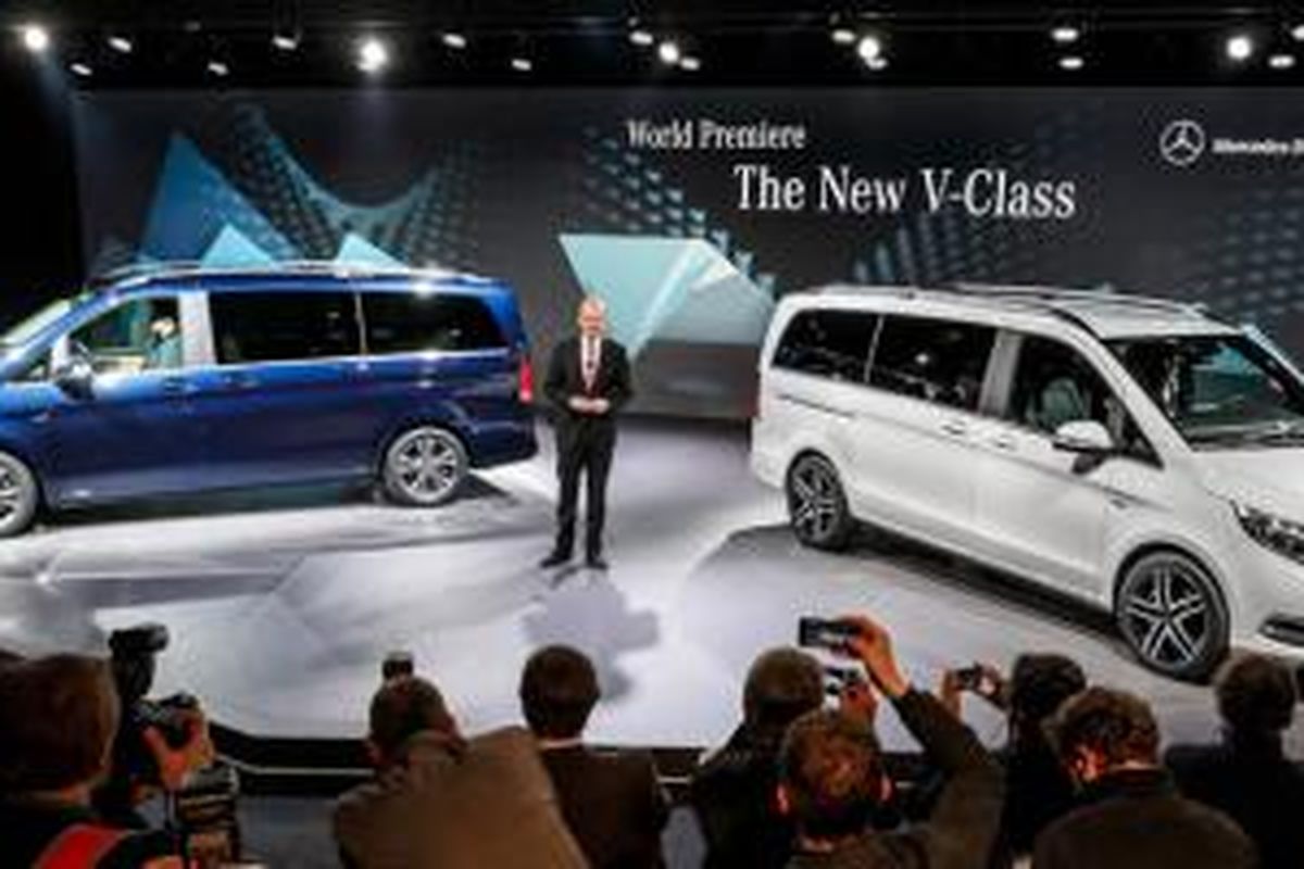 Varian baru V-Class berpenggerak semua roda. meluncur di Paris Motor Show 2014.