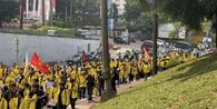 Dicegat di Sudirman, Massa Demo BEM UI Long March ke Bundaran HI