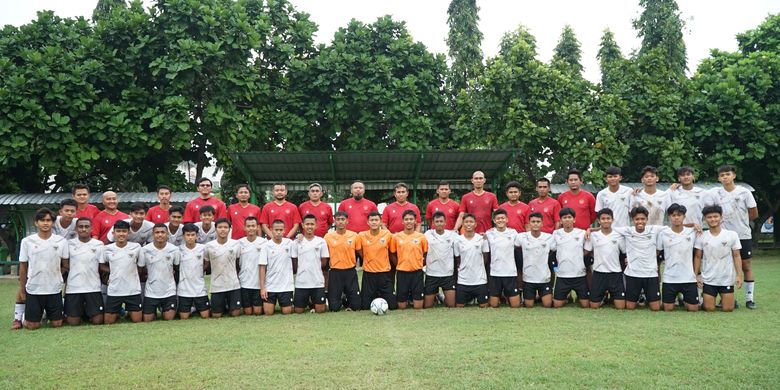 Skuad timnas U16 Indonesia pemusatan latihan di Yogyakarta.