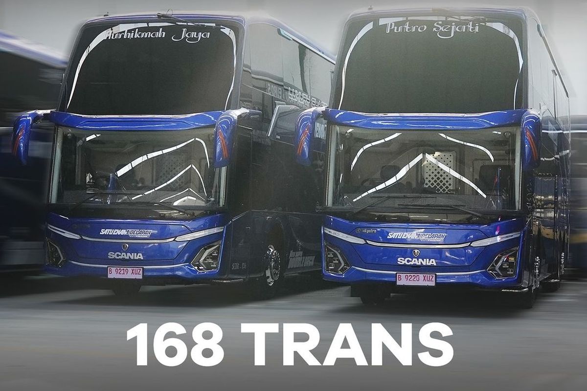 Bus tingkat baru PO 168 Trans