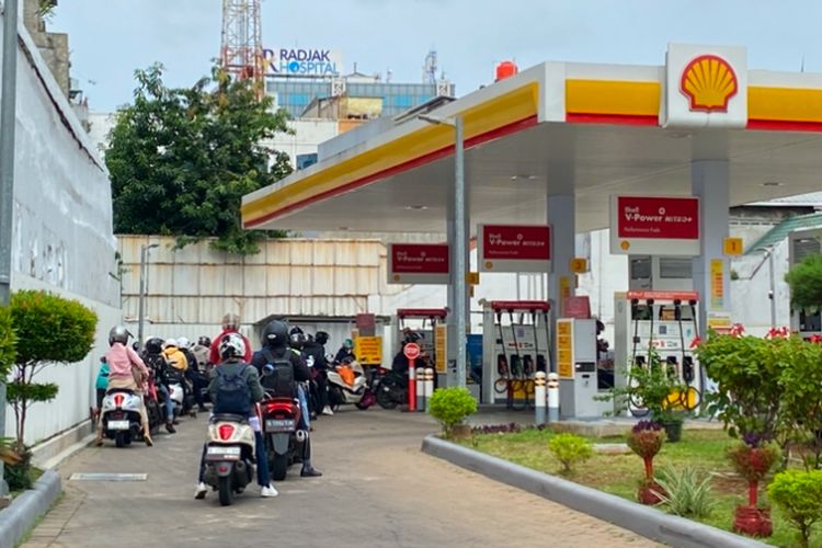 SPBU Shell Salemba Jakarta Pusat, Senin (3/3/2025).