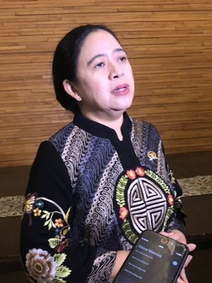 Ketua DPP PDI-P Puan Maharani ditemui di Mal Kota Kasablanka, Jakarta Selatan, Sabtu (17/12/2022). 