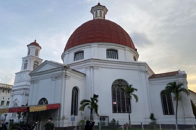 Gereja Blenduk atau GPIB Immanuel di Kawasan Kota Lama Semarang.