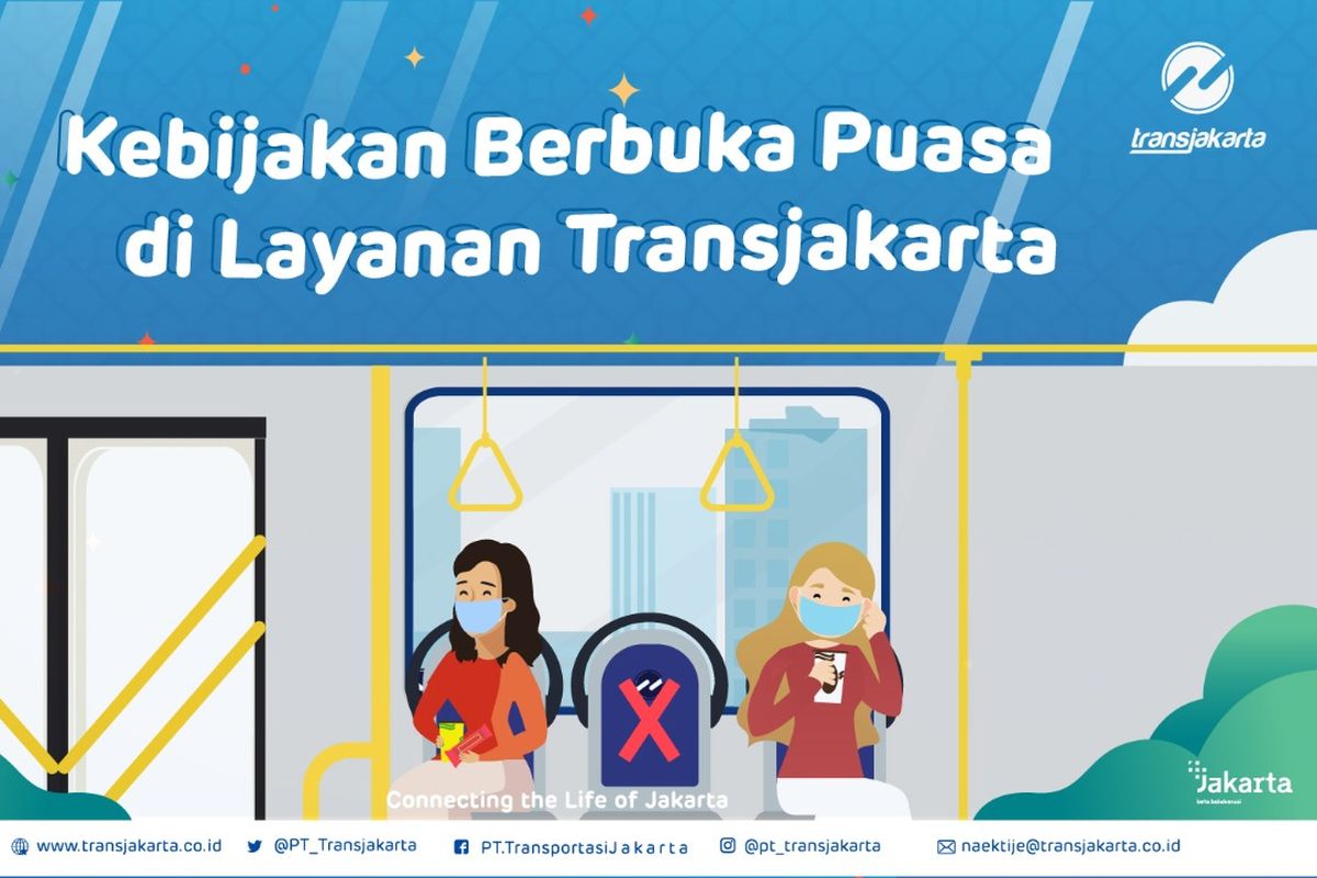 Transjakarta pebolehkan berbuka puasa di layanan Transjakarta 