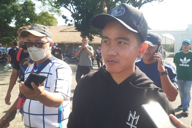 Wali Kota Solo Gibran Rakabuming Raka di Solo, Jawa Tangah, Minggu (28/5/2023).