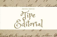 Jenis-Jenis Tipe Editorial