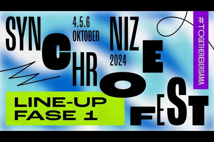 Festival musik tahunan Synchronize Fest 2024 akan kembali digelar pada 4, 5, 6 Oktober 2024.