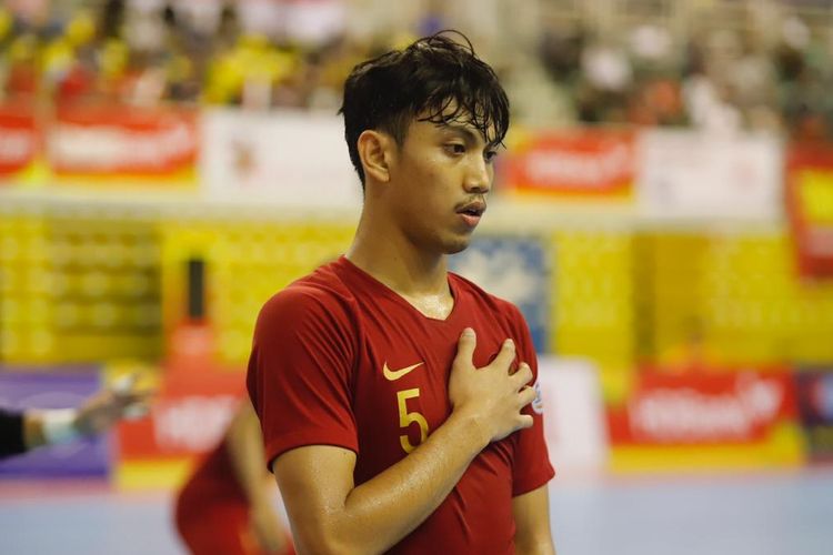 Pemain anchor timnas futsal Indonesia, Rio Pangestu dalam AFF Futsal Championship 2019 di Vietnam.