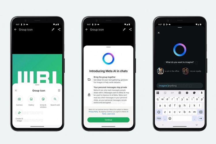 WhatsApp merilis fitur yang memungkinkan pengguna memasang foto profil grup, dari gambar hasil olahan AI.