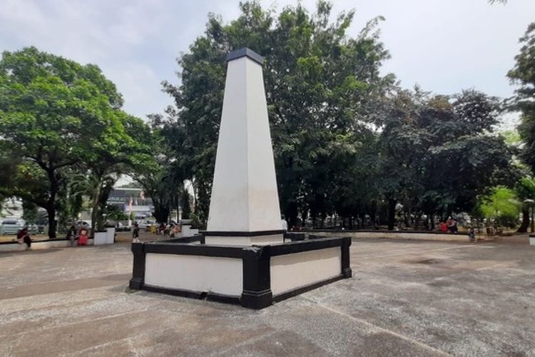 Monumen Tugu di Alun-alun Bekasi, Jalan Veteran, Kota Bekasi, Jumat (14/8/2020).