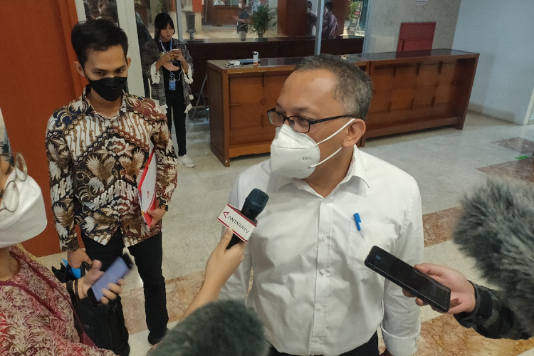 Kepala Badan Riset dan Inovasi Nasional (BRIN) Laksana Tri Handoko ditemui di Kompleks Parlemen Senayan, Jakarta, Rabu (12/1/2022).