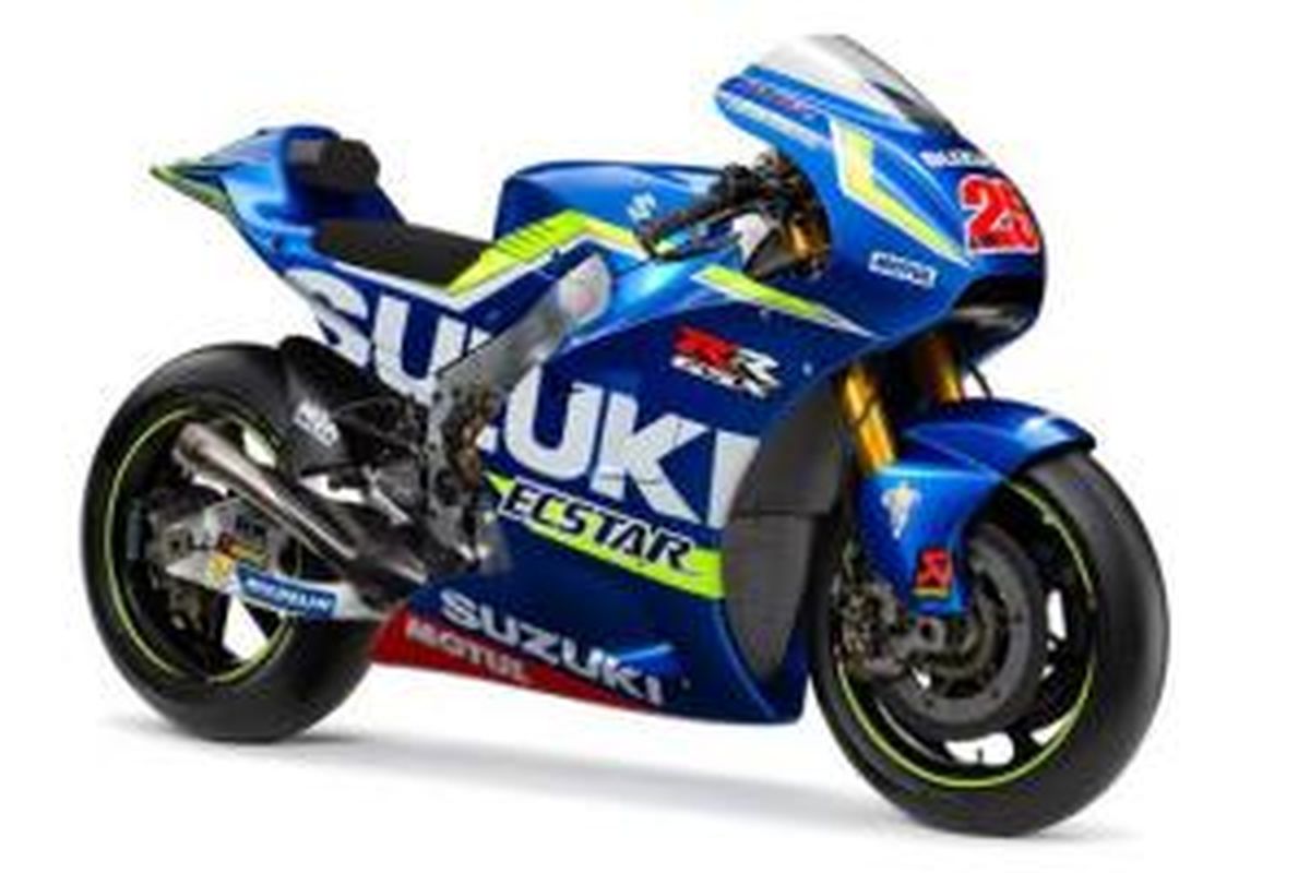 Tampang Suzuki GSX-RR untuk musim MotoGP 2016.