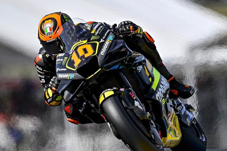 Luca Marini saat berlaga pada MotoGP Perancis 2023