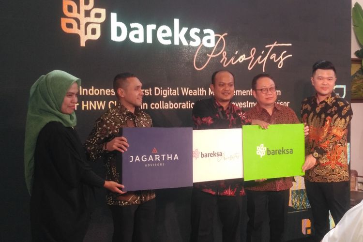 Bareksa bersama Jagartha Advisors meluncurkan fitur Bareksa Prioritas di Jakarta, Kamis (30/8/2018).
