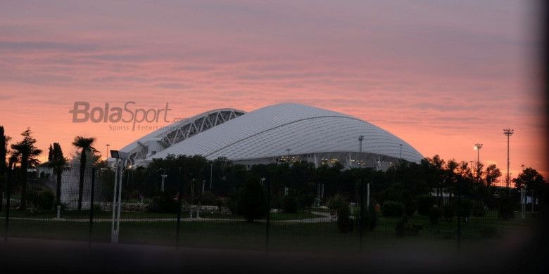 Stadion Olimpik Fisht yang menjadi arena pertandingan Piala Dunia 2018 serta venue Olimpiade Musim Dingin 2014.
