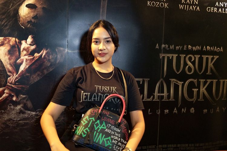 Anya Geraldine saat ditemui di Gala Premier Film Tusuk Jelangkund di Lubang Buaya di XXI Epicentrum, Kuningan, Jakarta Selatan, Senin (3/11/2018).