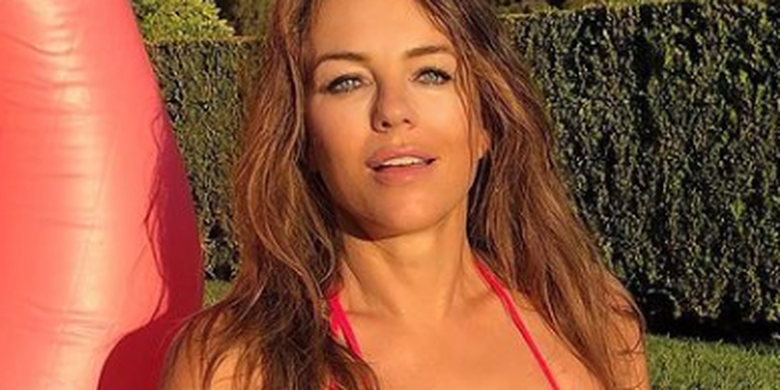 Austin Taylor Porn Bikini - Lagi, Elizabeth Hurley Pamer Foto Diri Berbalut Bikini Merah Muda Halaman  all - Kompas.com