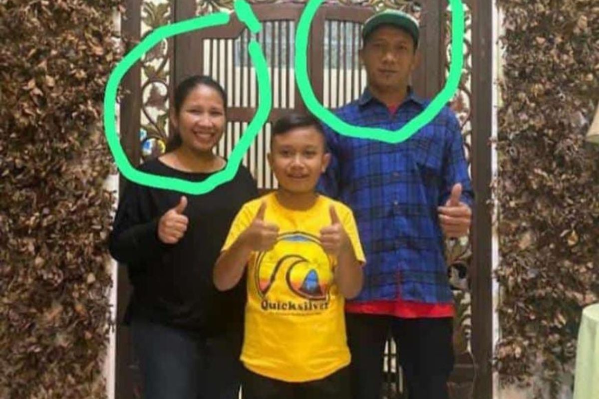 Foto semasa hidup kedua korban pasutri aremania. 