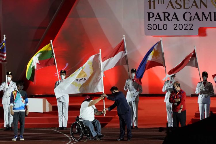 Upacara penutupan Asean Paragames 2022, Sabtu (6/8/2022).

