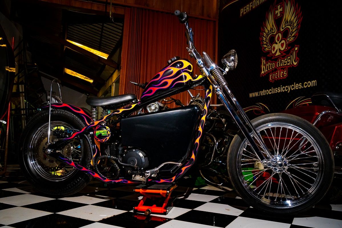 Chopper Electric Bike berjuluk 'Candradimuka' yang menjadi lucky draw Kustomfest 2022