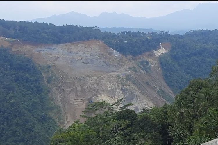 Lokasi pembangunan Proyek Strategis Nasional Bendung Bener