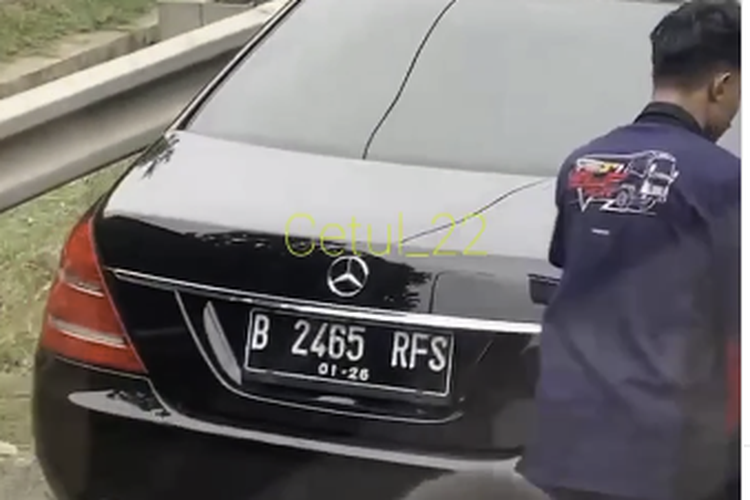 Video viral arogansi pengendara mobil berpelat nomor RFS