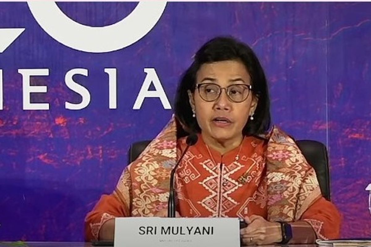 Indonesia's Finance Minister Sri Mulyani Indrawati speaks during an event in Nusa Dua Bali on July, 16, 2022. 