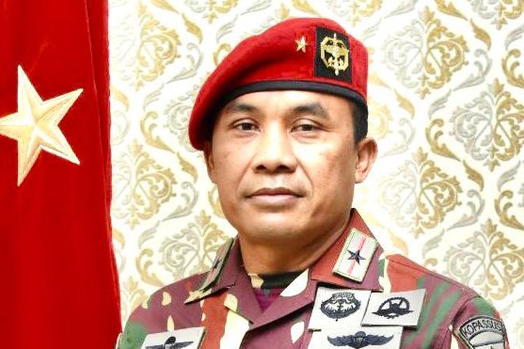 Komandan Jenderal Kopassus yang baru, Brigjen TNI Mohamad Hasan.