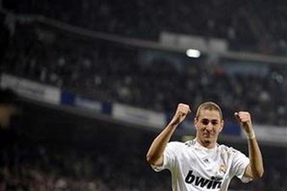 Penyerang Real Madrid, Karim Benzema.