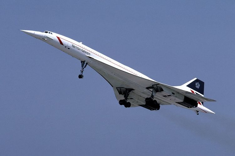 Salah satu pesawat Concorde milik maskapai penerbangan British Airways.