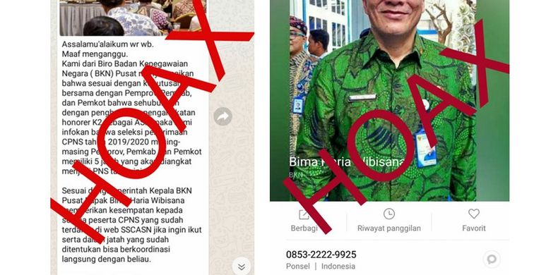 Hoaks Pesan Berantai Pengangkatan Honorer K2 Jadi Pns Halaman All Kompas Com