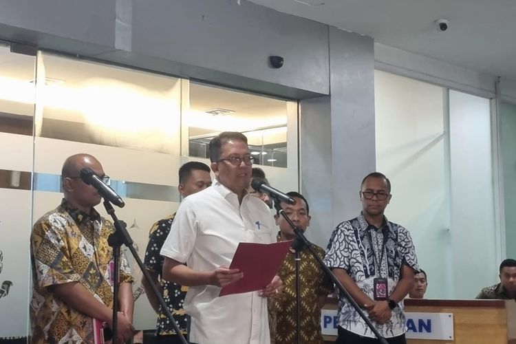 Direktur Penyidikan Jaksa Agung Muda Bidang Tindak Pidana Khusus Kejagung Kuntadi di Kejagung, Jakarta, Jumat (26/4/2024).