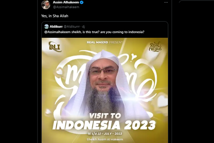 Sheikh Assim al-Hakeem ke Indonesia.