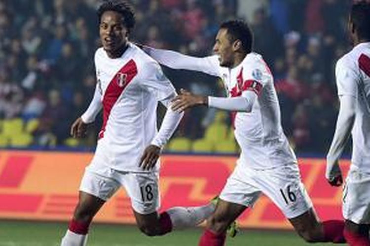 Peru kalahkan Paraguay pada perebutan posisi ketiga Copa America 2015, Jumat (3/7/2015). 