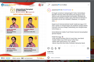 4 Murid Raih Medali Perunggu Olimpiade Informatika Internasional 2026