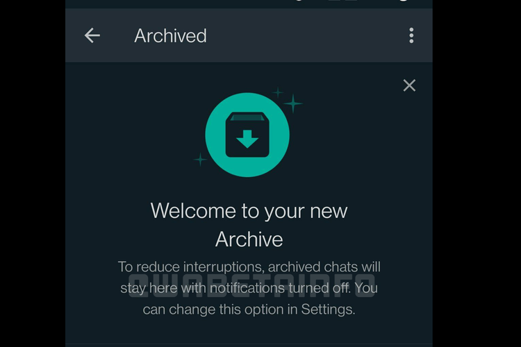 Fitur Arsip WhatsApp yang diperbarui.