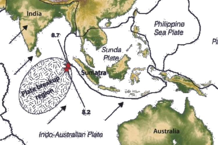 Pergerakan lempeng indo sampai australia dengan lempeng antartika terjadi secara
