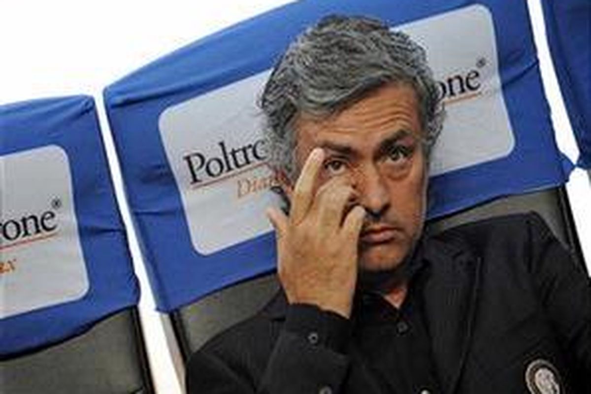 Pelatih Inter Milan, Jose Mourinho.