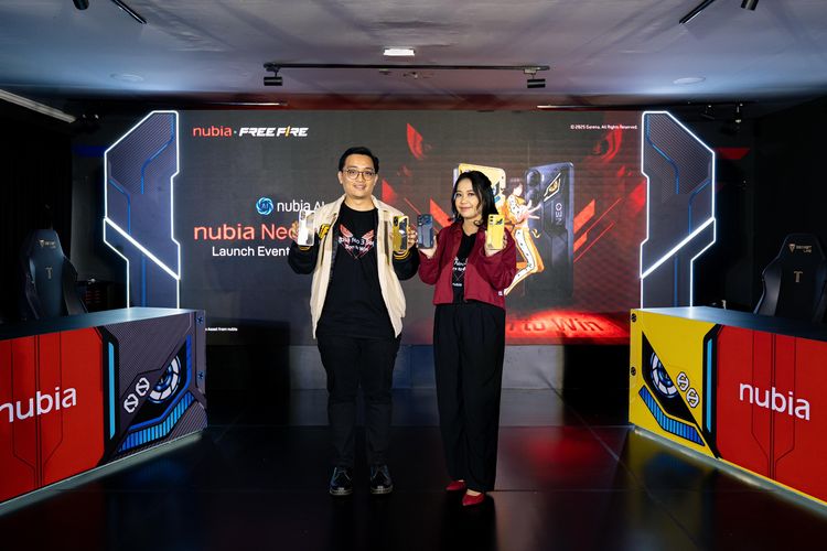 Suasana peluncuran ponsel gaming Nubia Neo 3 Series di Indonesia.