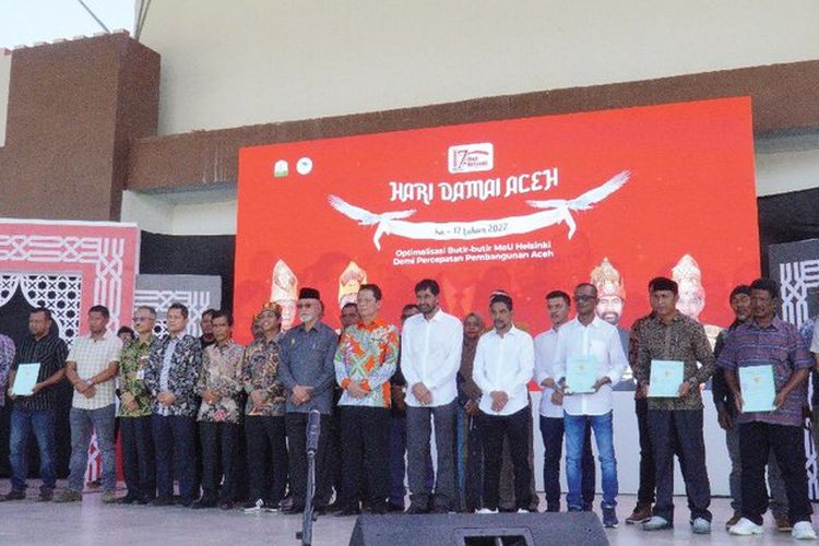 Kementerian ATR/BPN telah meredistribusikan tanah seluas 2.800 hektar untuk eks kombatan, tahanan politik/narapidana politik (Tapol/Napol), dan korban konflik Aceh.