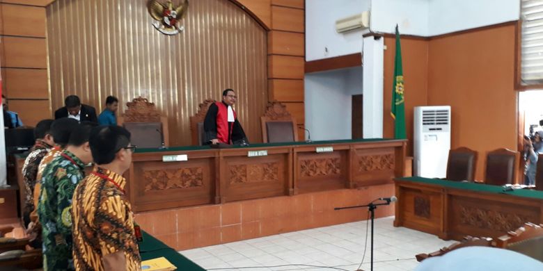 Sidang praperadilan Ketua DPR Setya Novanto melawan KPK di PN Jakarta Selatan, Kamis (30/11/2017).