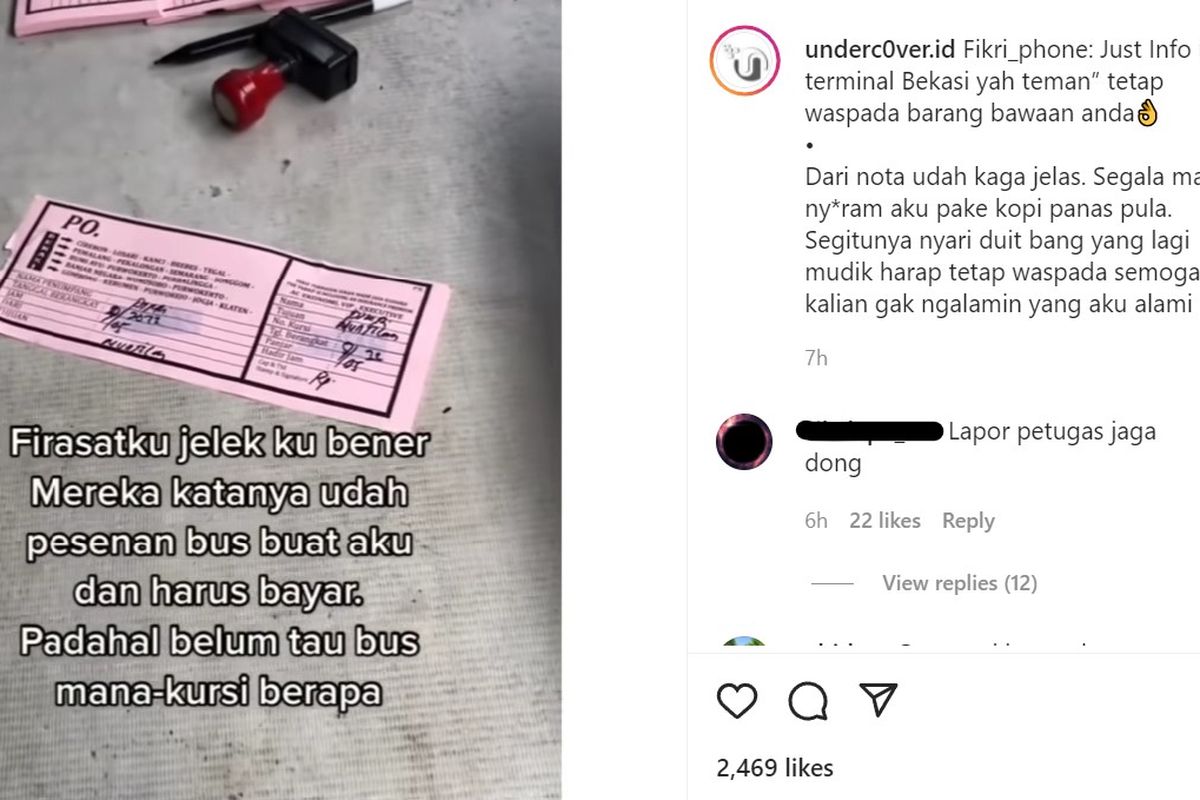 Sebuah video dengan narasi seorang calon penumpang dipaksa membeli tiket bus oleh calo di Terminal Bekasi, Jawa Barat, menjadi perbincangan di jagat maya, Rabu (11/5/2022).